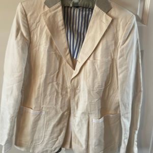 Mens comme des garçons ivory sport coat Sz M